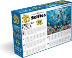 Puzzle s 3D efektem Prime 3D 63 dílků Selfie: Delfíní radost