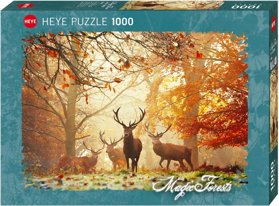 Heye Puzzle Kouzelné lesy: Jeleni 1000 dílků