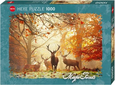 Puzzle Kouzelné lesy: Jeleni 1000 dílků