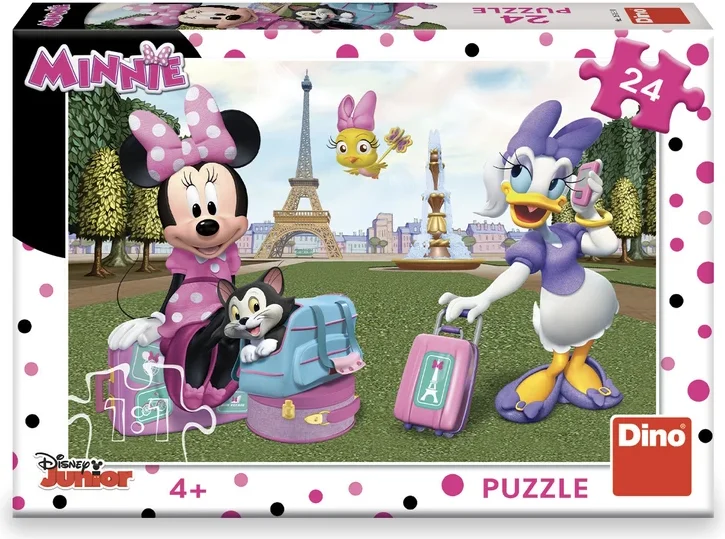 Puzzle Minnie v Paříži 24 dílků