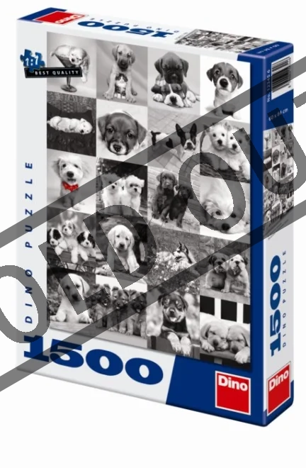 DINO Puzzle Psi - koláž 1500 dílků