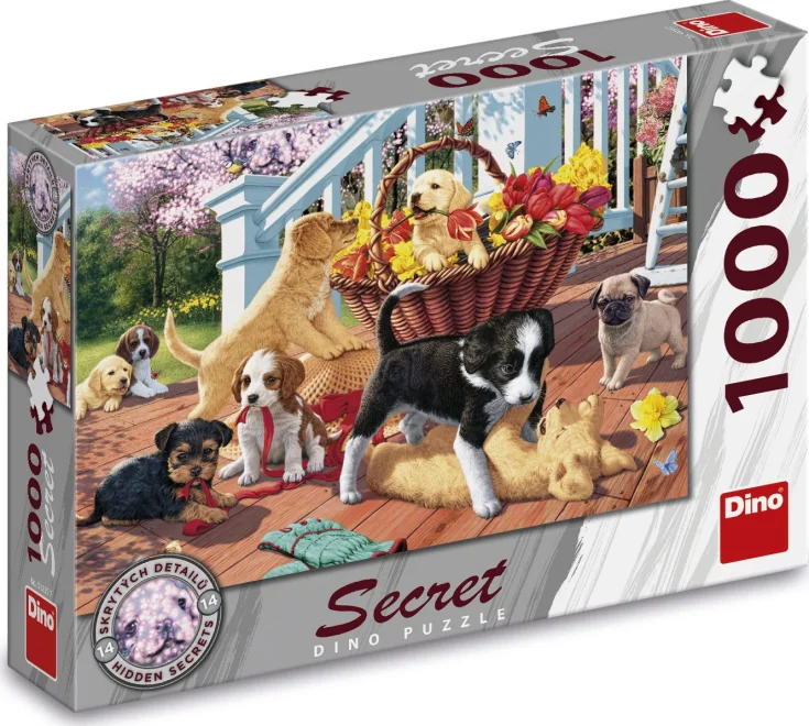DINO Puzzle Secret Collection: Štěňata 1000 dílků