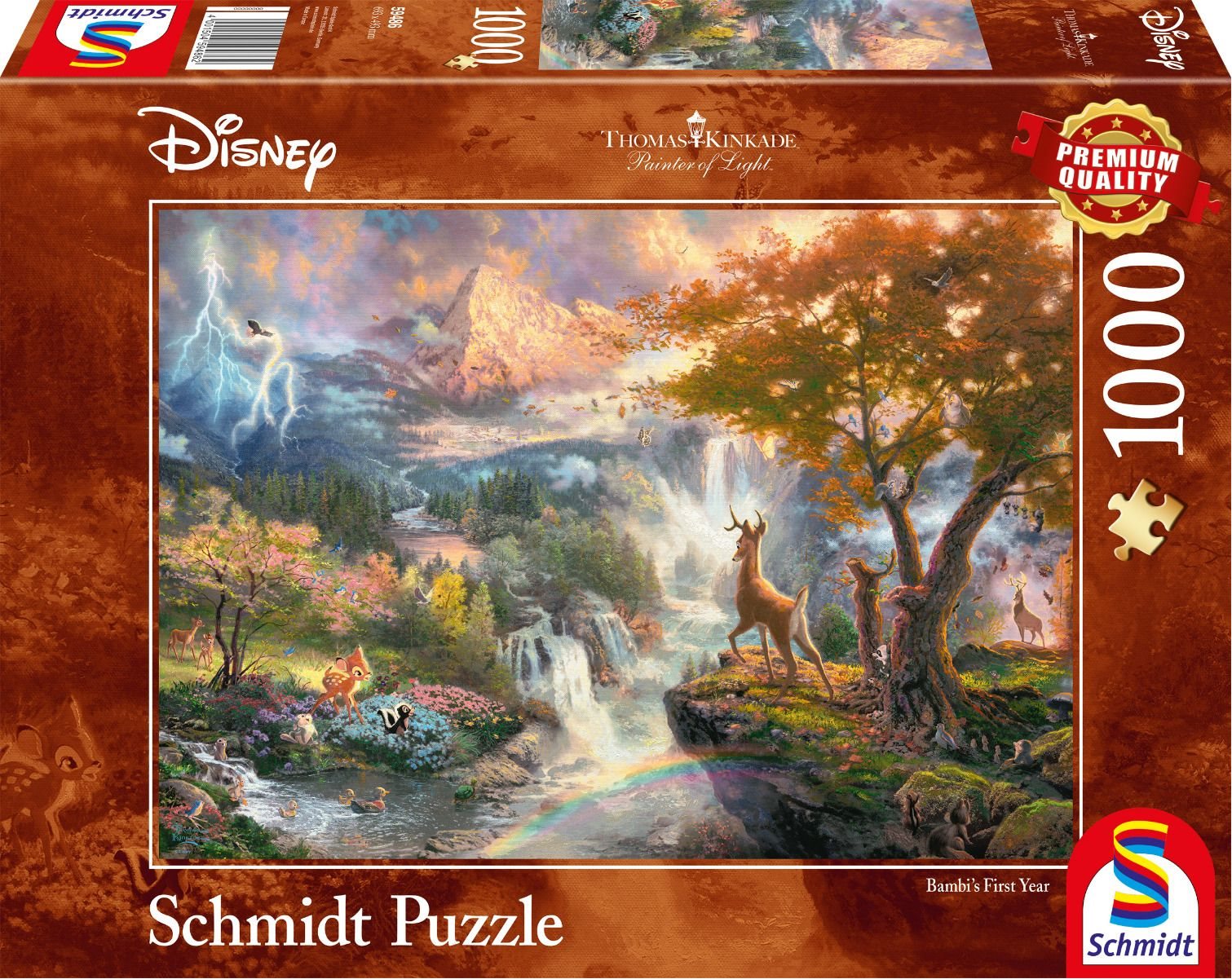 SCHMIDT Puzzle Bambi: První rok 1000 dílků