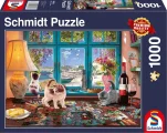 SCHMIDT Puzzle Stůl milovníka puzzle 1000 dílků