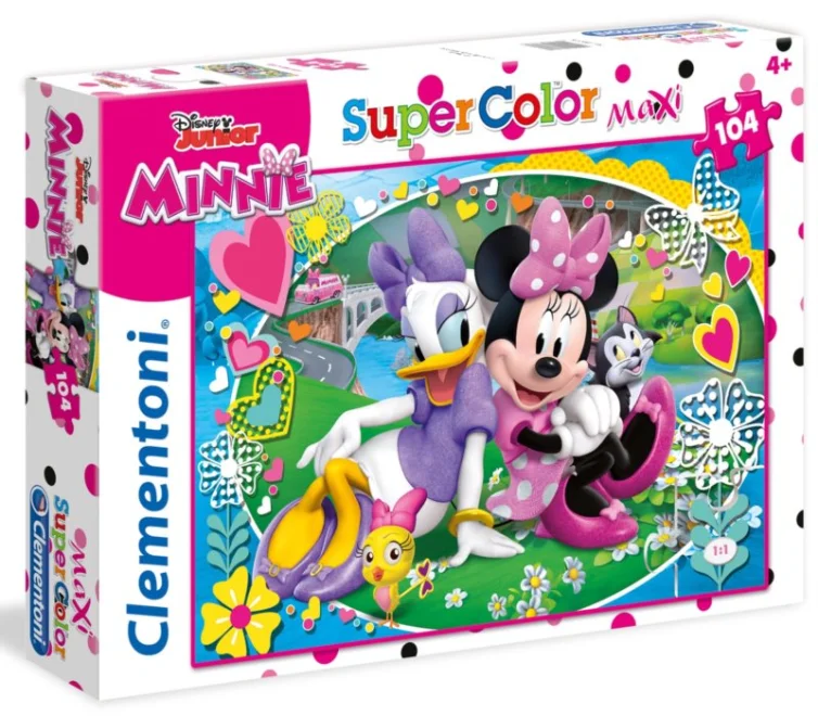 CLEMENTONI Puzzle Minnie a Daisy: Na výletě MAXI 104 dílků