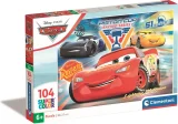 CLEMENTONI Puzzle Auta 3: Piston Cup 104 dílků