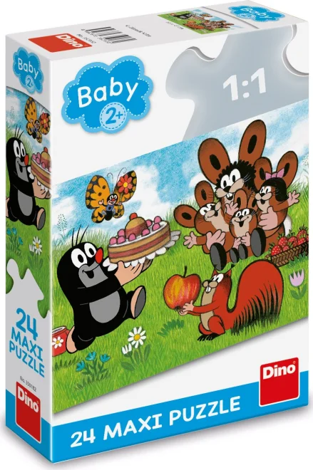 DINO Puzzle Krteček: Narozeniny MAXI 24 dílků