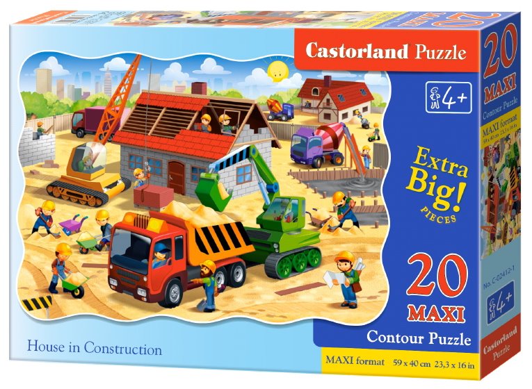 CASTORLAND Puzzle Stavba domu MAXI 20 dílků