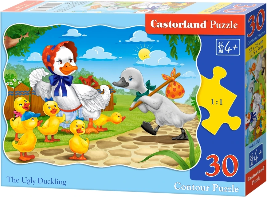 Puzzle 30 dílků Ošklivé káčátko