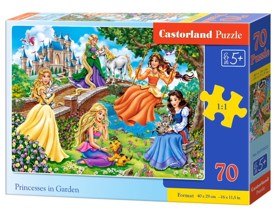 CASTORLAND Puzzle Princezny v zahradě 70 dílků