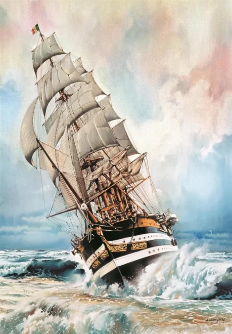 CLEMENTONI Puzzle Plachetnice - Amerigo Vespucci 1000 dílků