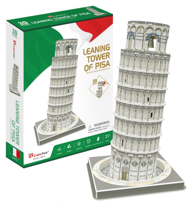 CUBICFUN 3D puzzle Šikmá věž v Pise 27 dílků