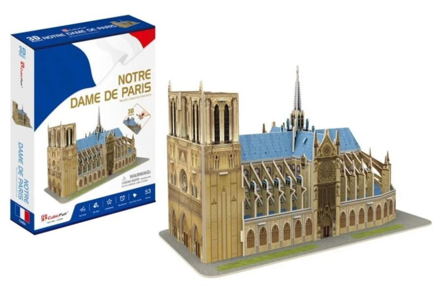 CUBICFUN 3D puzzle Katedrála Notre-Dame 53 dílků