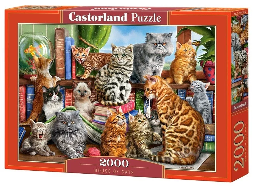 CASTORLAND Puzzle Kočičí dům 2000 dílků