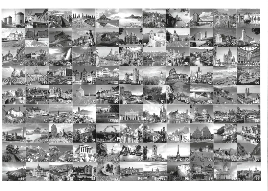 RAVENSBURGER Puzzle 99 krásných míst Evropy 3000 dílků