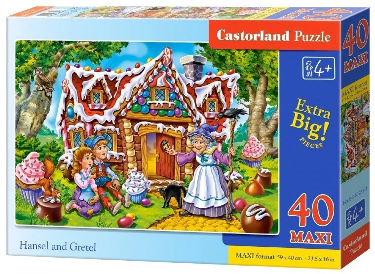 CASTORLAND Puzzle Jeníček a Mařenka MAXI 40 dílků