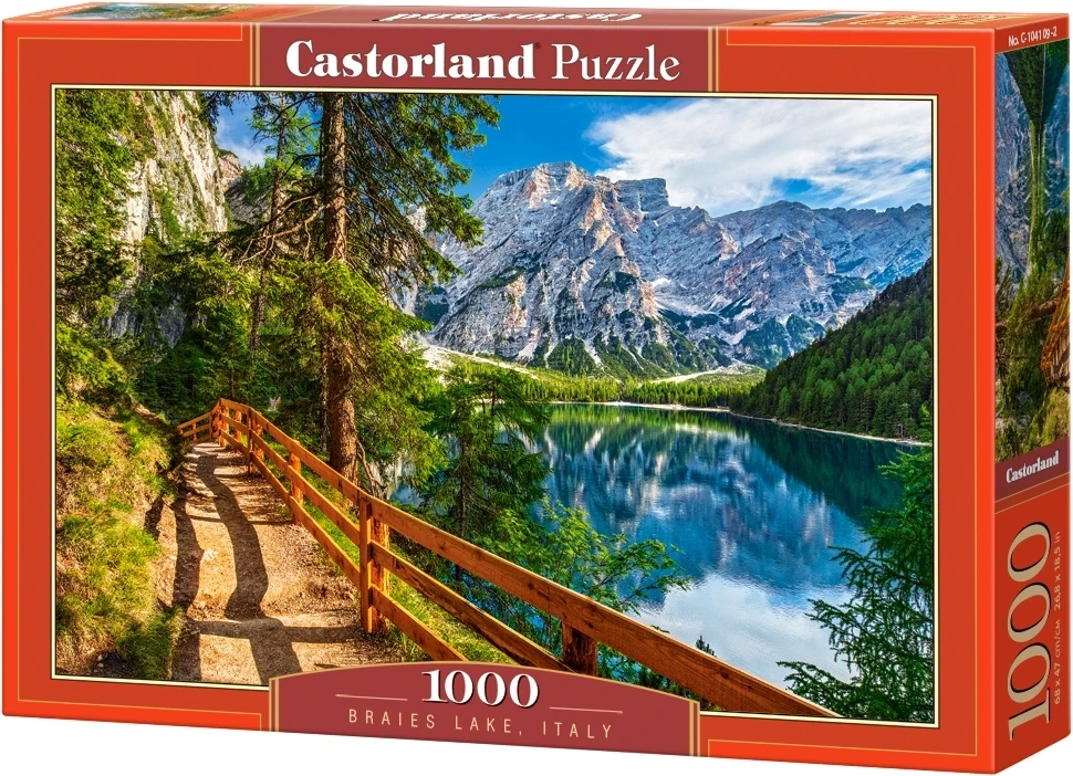 CASTORLAND Puzzle Braies Lake, Itálie 1000 dílků