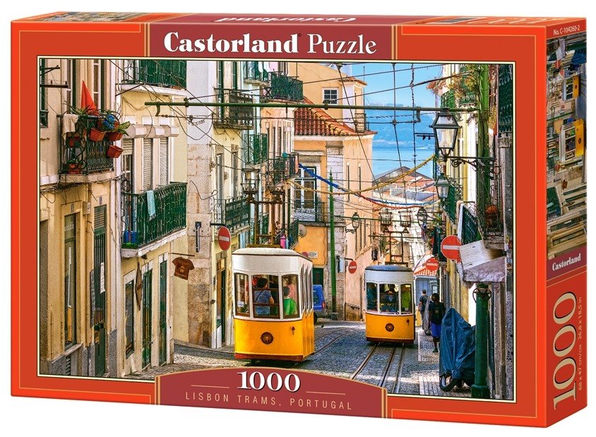 Puzzle 1000 dílků Lisabonské tramvaje Portugalsko