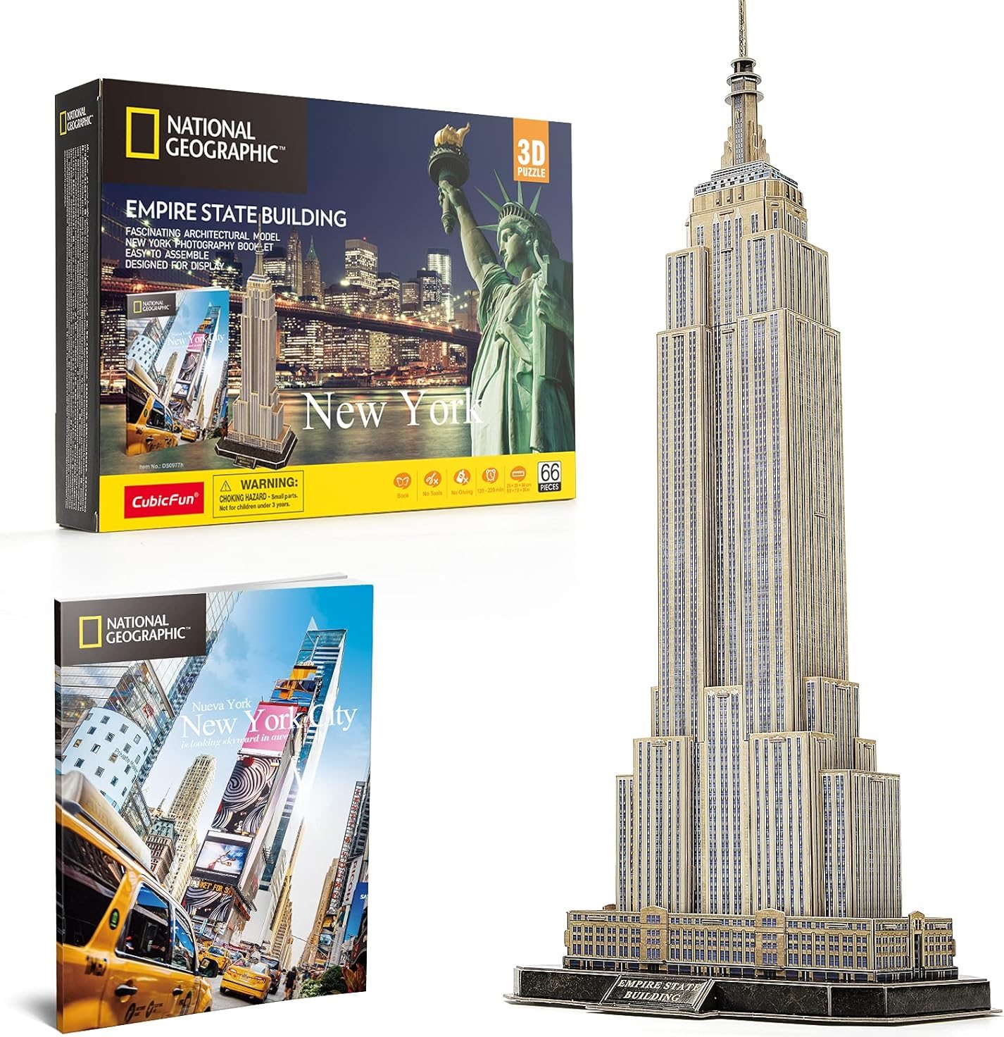 CUBICFUN 3D puzzle National Geographic: Empire State Building 66 dílků