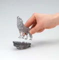 3D Crystal puzzle Vlk (černý) 37 dílků