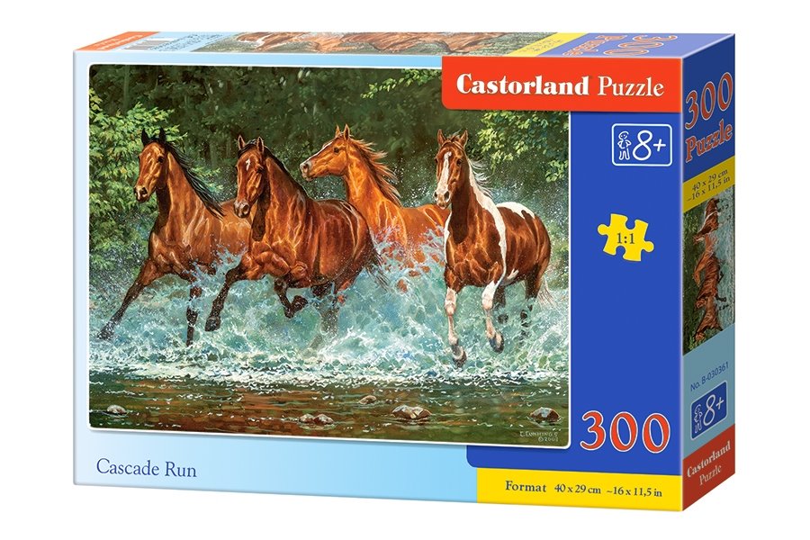 CASTORLAND Puzzle Běh koní 300 dílků