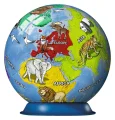 RAVENSBURGER 3D Puzzleball Dětský globus se zvířaty (anglický) 72 dílků