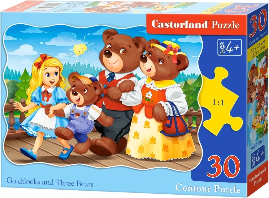 CASTORLAND Puzzle Mášenka a tři medvědi 30 dílků