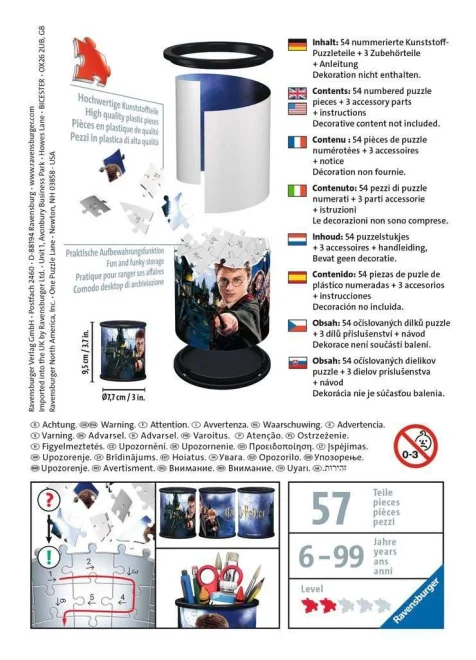 RAVENSBURGER 3D puzzle stojan: Harry Potter 57 dílků
