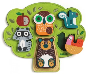 Vkládačka Strom se zvířátky