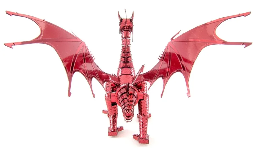 METAL EARTH 3D puzzle Červený drak (ICONX)