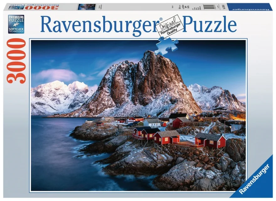 RAVENSBURGER Puzzle Hamnoy, Lofoty 3000 dílků