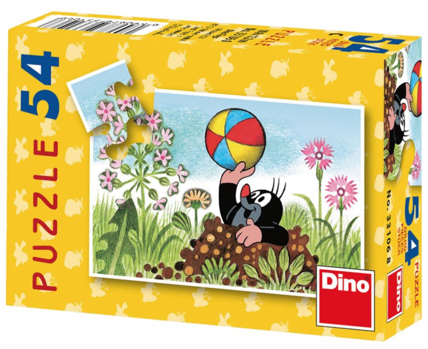 DINO Puzzle Krtek - s balónem 54 dílků