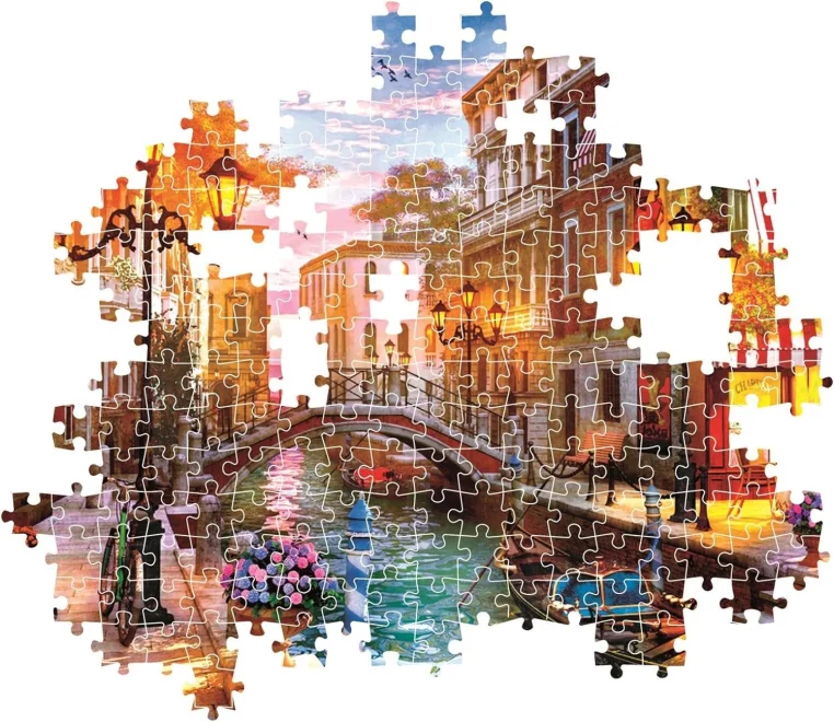 CLEMENTONI Puzzle Západ slunce nad Benátkami 500 dílků