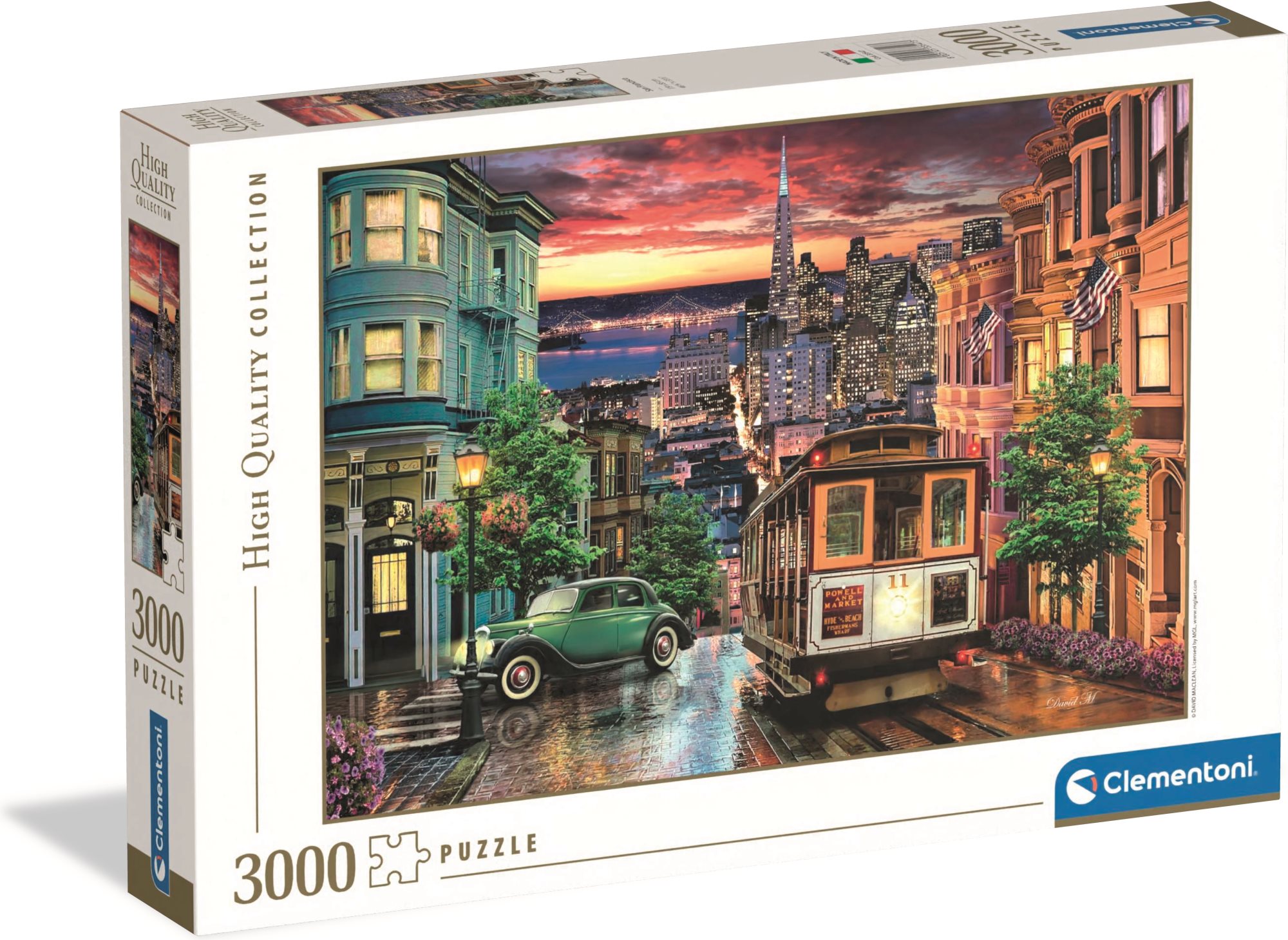 CLEMENTONI Puzzle San Francisco 3000 dílků
