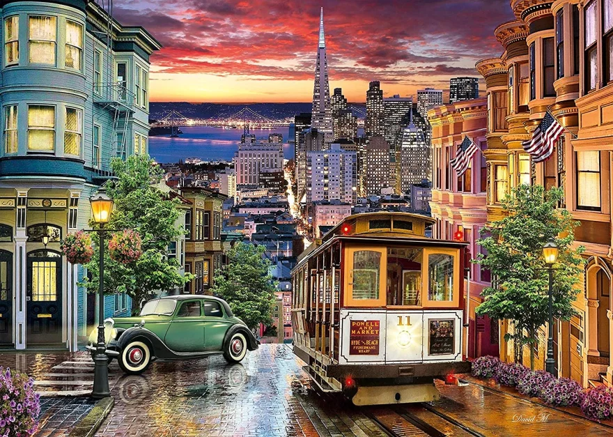 CLEMENTONI Puzzle San Francisco 3000 dílků