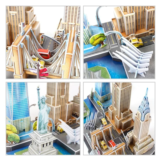 3D puzzle CityLine panorama: New York 123 dílků