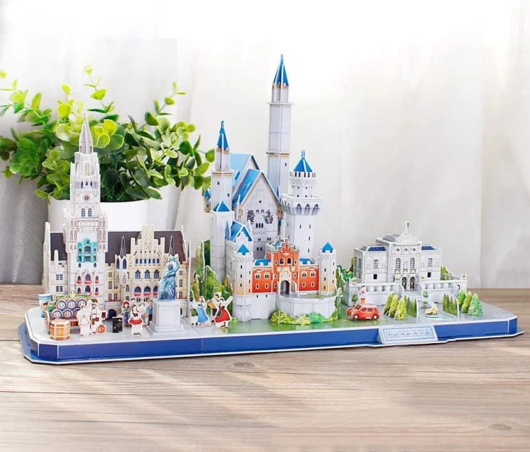3D puzzle CityLine panorama: Bavorsko 178 dílků