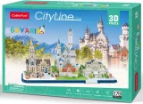 3D puzzle CityLine panorama: Bavorsko 178 dílků