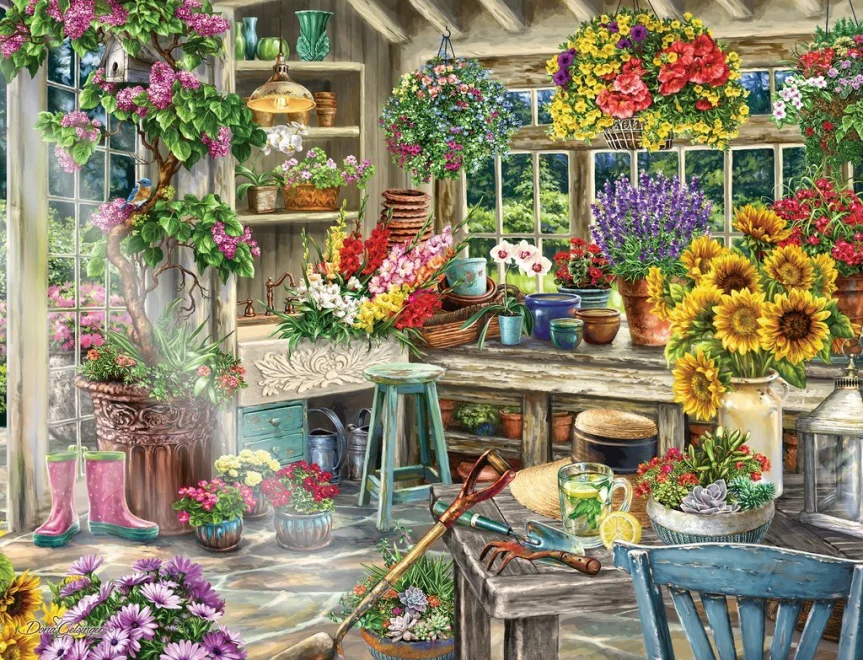RAVENSBURGER Puzzle Zahradníkův ráj 2000 dílků