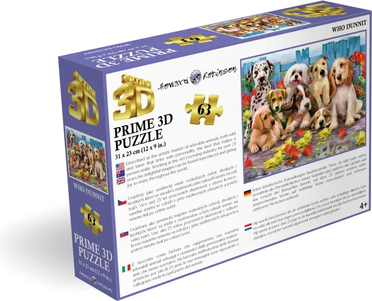 Puzzle s 3D efektem Prime 3D 63 dílků Kdo to udělal!