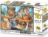 Puzzle s 3D efektem Prime 3D 100 dílků Selfie: Dinosauři