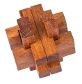 PROFESSOR PUZZLE Dřevěný hlavolam Great Minds: Da Vinci - Hlavolam kříž