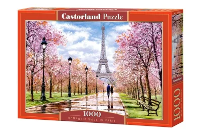Puzzle Romantická procházka v Paříži 1000 dílků