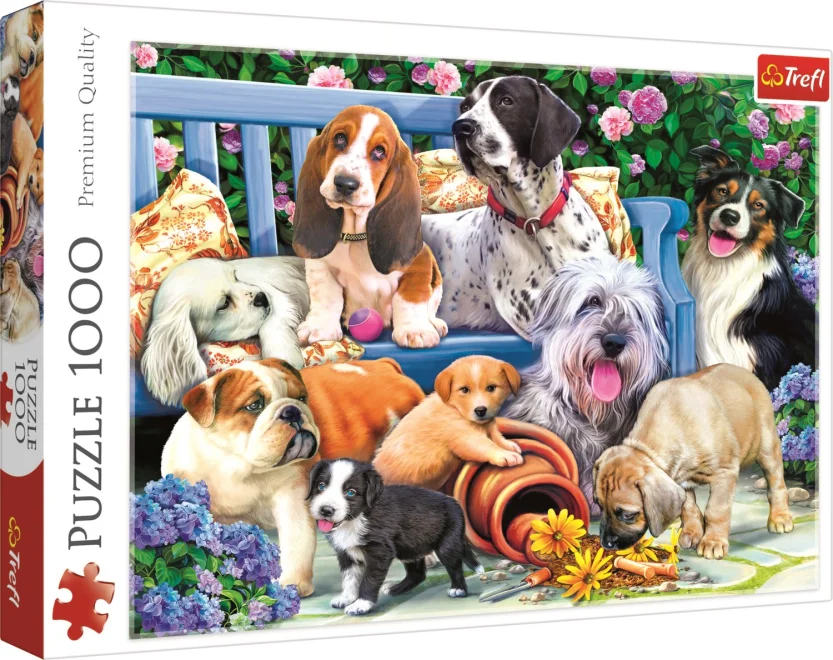 TREFL Puzzle Psi v zahradě 1000 dílků