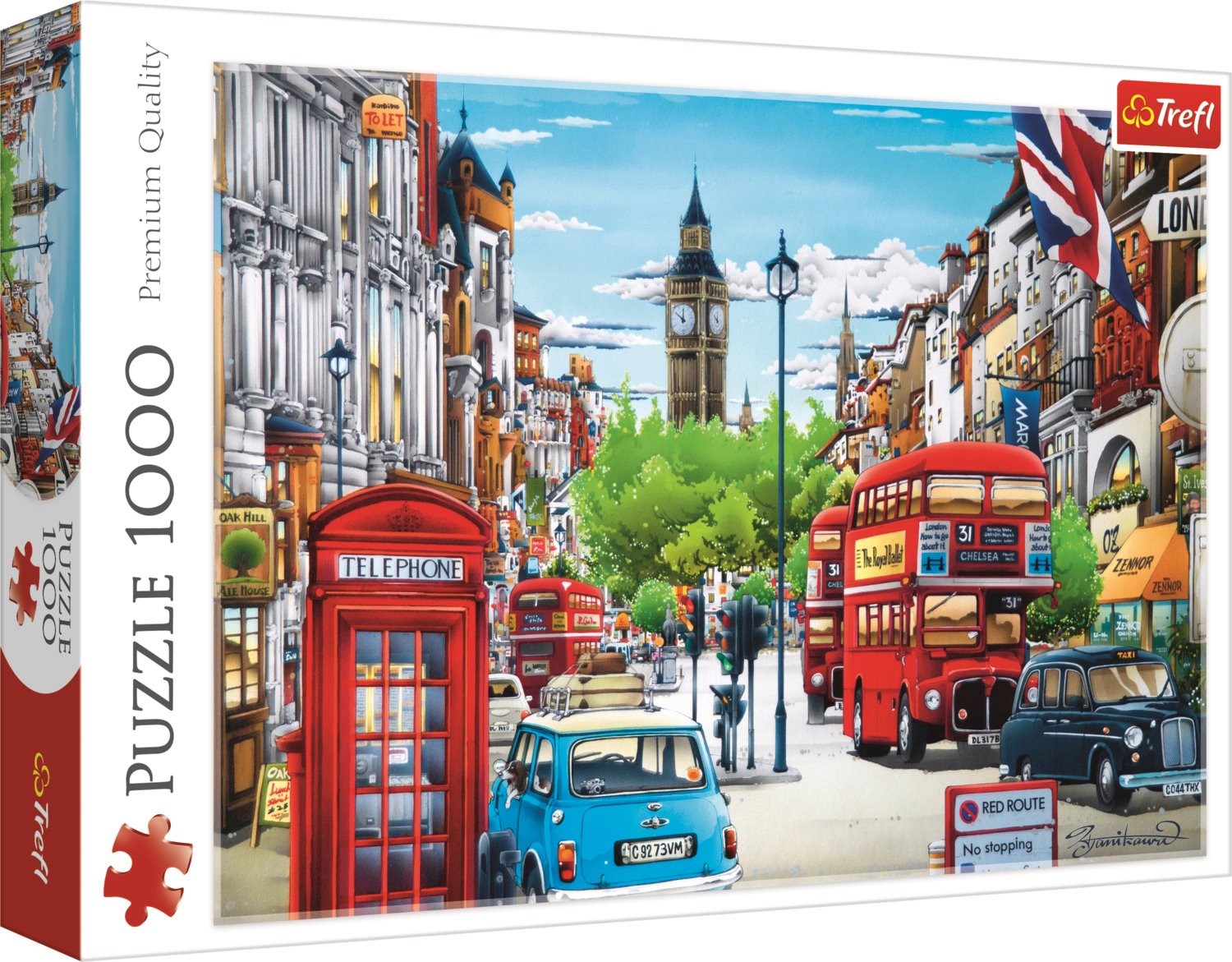 TREFL Puzzle Londýnská ulice 1000 dílků