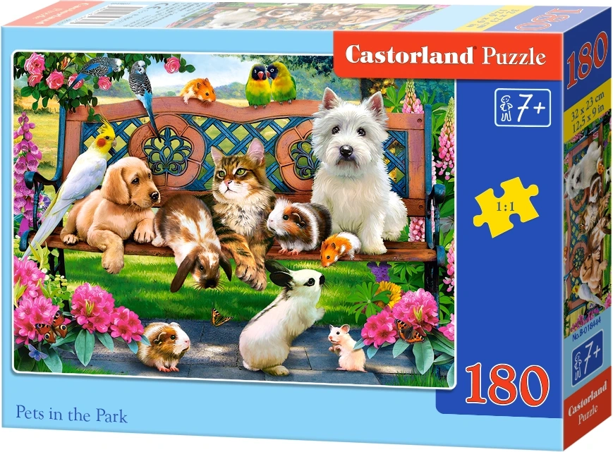 CASTORLAND Puzzle Mazlíčci v parku 180 dílků