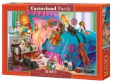 CASTORLAND Puzzle Neposedná štěňata 1000 dílků