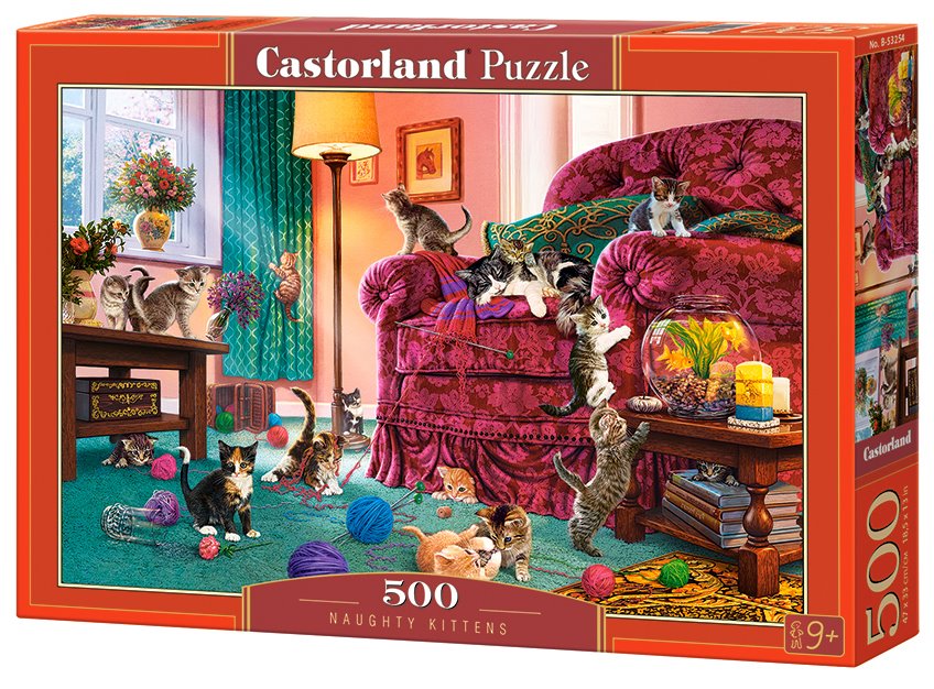 CASTORLAND Puzzle Nezbedná koťata 500 dílků