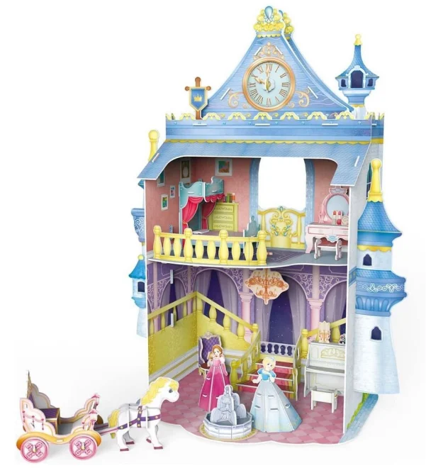 3D puzzle Cubicfun Kids Pohádkový zámek 81 dílků