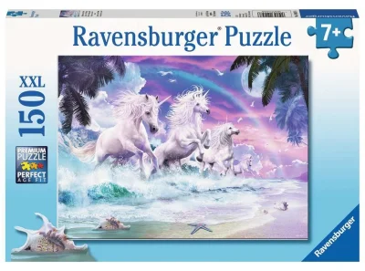 Puzzle Jednorožci na pláži XXL 150 dílků
